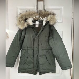 NWT JCrew Crewcuts Boys Fishtail Parka Size M